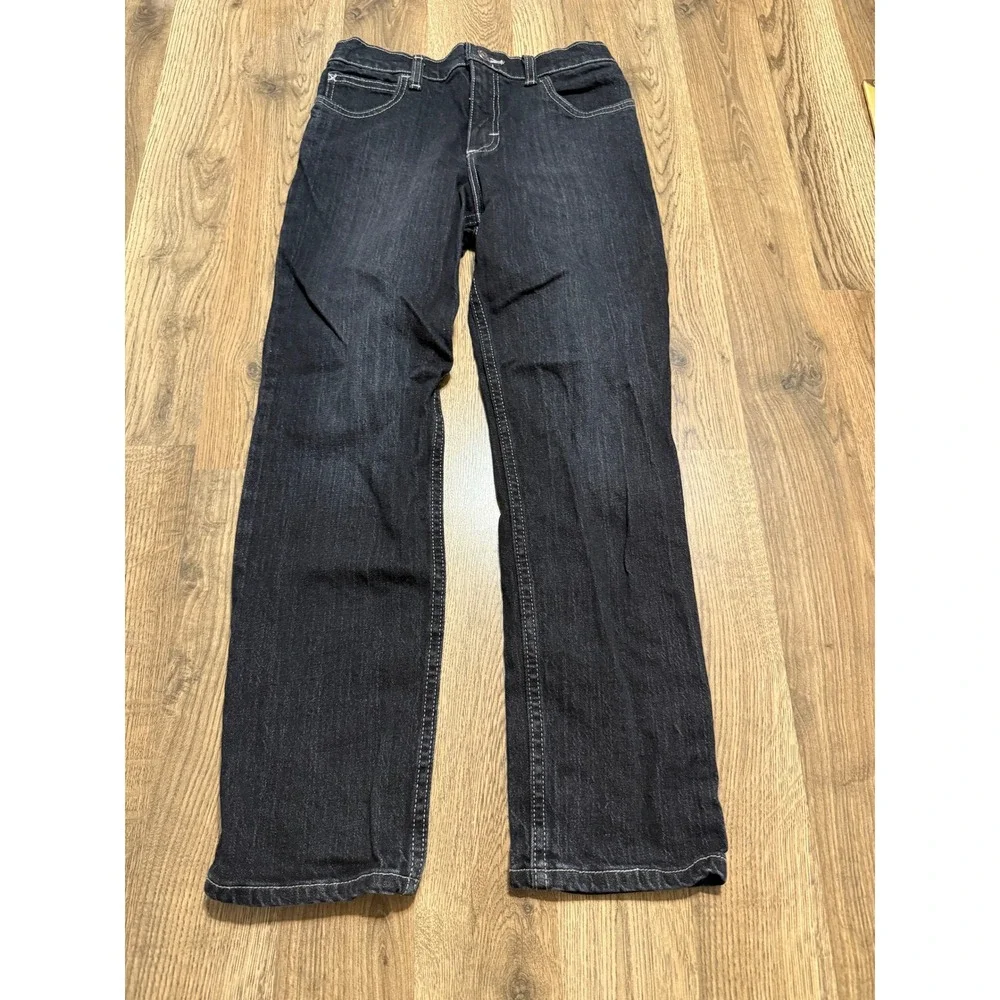 Old Navy Jeans Boys 12 Regular Dark Indigo Kids Slim Straight Stretch Excellent